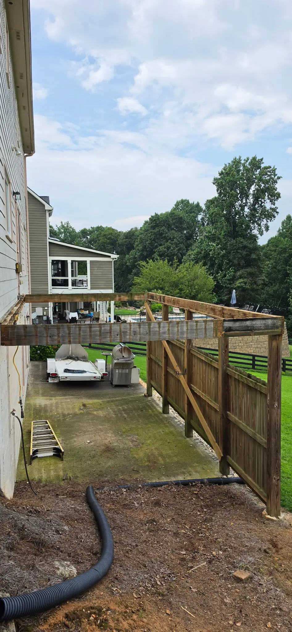 Porch before replacement